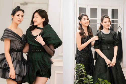 Ngọc Hân cùng Á hậu Trà My, Thanh Tú rủ nhau mua váy gây quỹ ủng hộ miền Trung