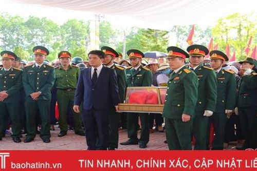 Xúc động lễ an táng 2 liệt sỹ quê Thạch Hà hy sinh tại Quảng Trị