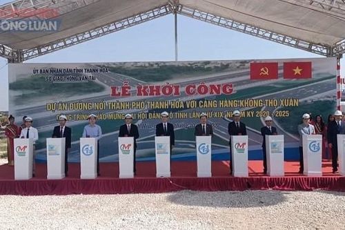 Khởi công dự án đường nối thành phố Thanh Hóa với Cảng hàng không Thọ Xuân