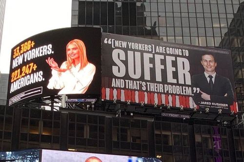 Bị đăng quảng cáo ở Times Square, vợ chồng Ivanka Trump dọa kiện