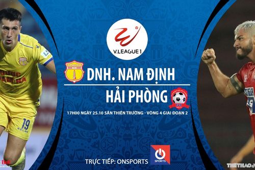 Soi kèo nhà cái. Nam Định vs Hải Phòng. Trực tiếp bóng đá Việt Nam 2020