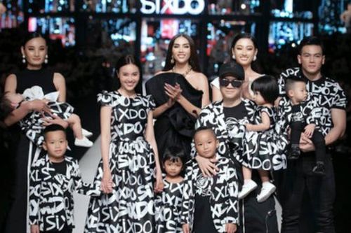 Ninh Dương Lan Ngọc catwalk cùng 7 con nuôi của Đỗ Mạnh Cường
