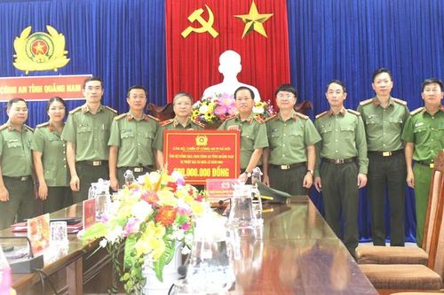 Ấm áp nghĩa tình Công an Hà Nội và nhân dân, Công an tỉnh Quảng Nam