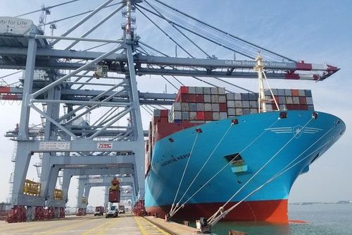 Bà Rịa - Vũng Tàu: Đón 'siêu tàu' container lớn nhất thế giới