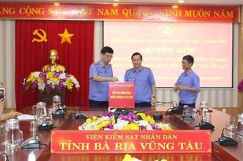 VKSND tỉnh Bà Rịa – Vũng Tàu quyên góp ủng hộ đồng bào các tỉnh miền Trung