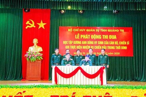 Phát động phong trào thi đua 'Học tập và noi theo tấm gương anh dũng hy sinh của cán bộ, chiến sĩ khi thực hiện nhiệm vụ chiến đấu trong thời bình'