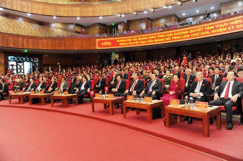 Khai mạc trọng thể Đại hội đại biểu Đảng bộ tỉnh Hải Dương khóa XVII