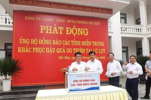 Vĩnh Yên (Vĩnh Phúc): Phường Hội Hợp phát động ủng hộ đồng bào các tỉnh miền Trung