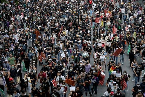 Người Thái Lan biểu tình ở Đại sứ quán Đức