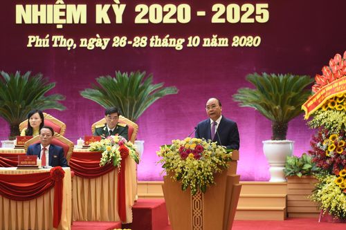 Thủ tướng dự Đại hội đại biểu Đảng bộ tỉnh Phú Thọ
