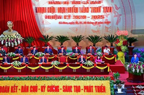 Khai mạc Đại hội Đảng bộ tỉnh Cà Mau lần thứ 16