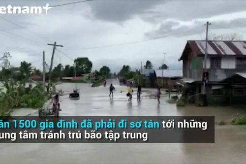 Sức tàn phá khủng khiếp của bão Molave ở Philippines