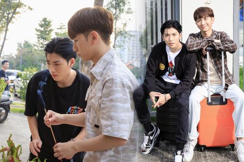 Cặp nam chính Cody - Đỗ Hoàng Dương quấn quýt bên nhau trong ngày khai máy phim đam mỹ 'Em là chàng trai của anh'