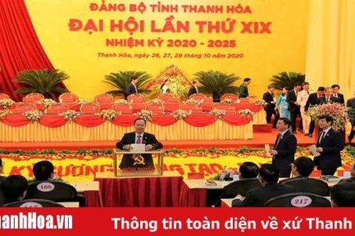 Đại hội đại biểu Đảng bộ tỉnh Thanh Hóa tiến hành bầu BCH Đảng bộ tỉnh khóa XIX, nhiệm kỳ 2020 - 2025