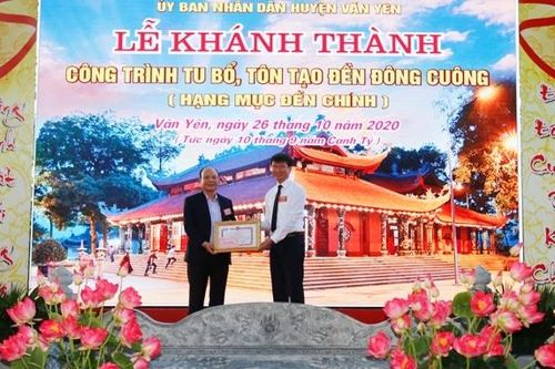 Văn Yên (Yên Bái): Khánh thành công trình tu bổ, tôn tạo đền Đông Cuông