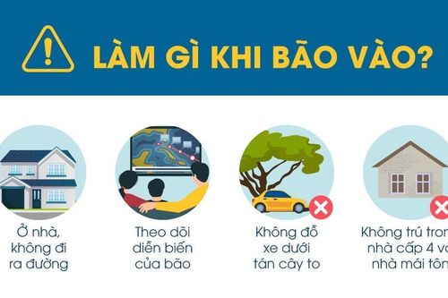 Những việc cần làm khi bão đổ bộ đất liền
