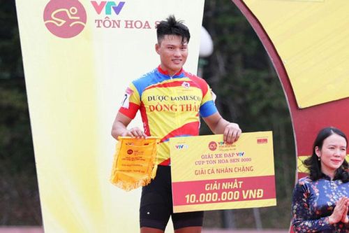 Trần Tuấn Kiệt về Nhất chặng 4 giải Xe đạp VTV 2020