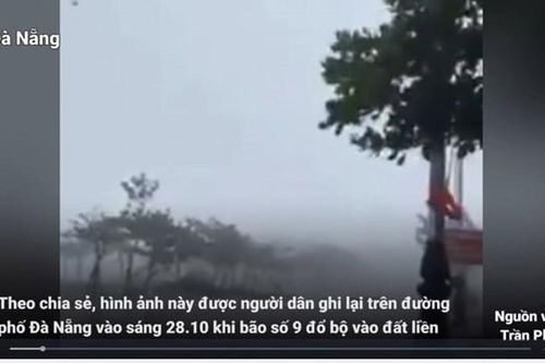Bão số 9: Gió giật mạnh khiến mái tôn bay lơ lửng
