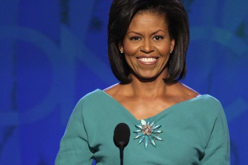 Bà Obama không dùng máy nhắc chữ khi vận động tranh cử cho chồng