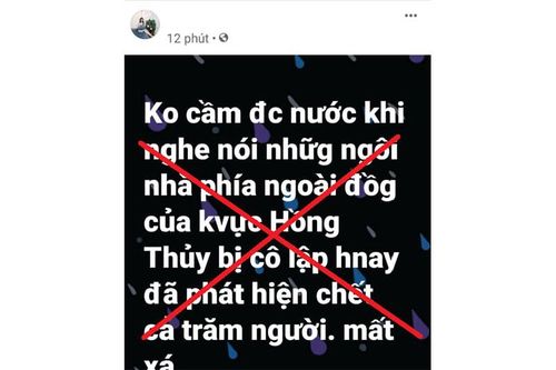 Phạt hành chính bốn trường hợp đăng thông tin sai sự thật về lũ lụt