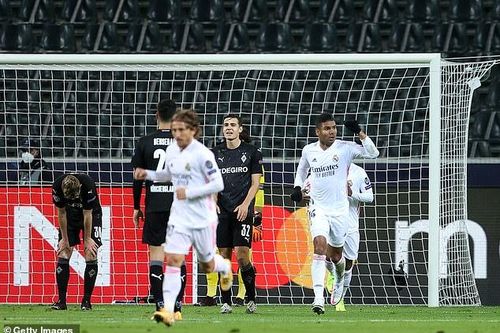 Gladbach 2-2 Real Madrid: Real Madrid thoát thua tại Champions League 2020/21