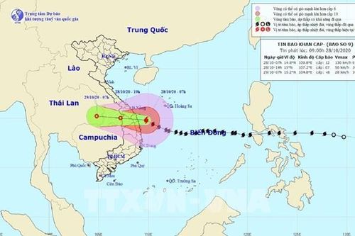 Bão số 9: Đảo Cồn Cỏ có gió giật cấp 9, cảnh báo lũ và sạt lở đất