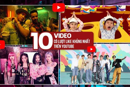 10 video có lượt like khủng nhất trên YouTube: BTS có đến 2 video, BlackPink gây bất ngờ!