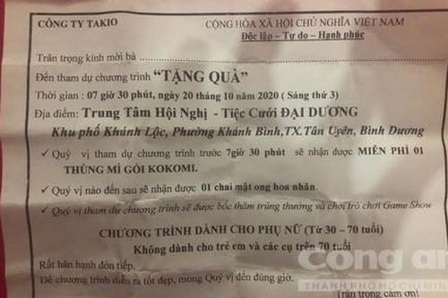 Đến trung tâm tiệc cưới dùng thử sản phẩm miễn phí, hàng trăm phụ nữ 'dính bẫy'