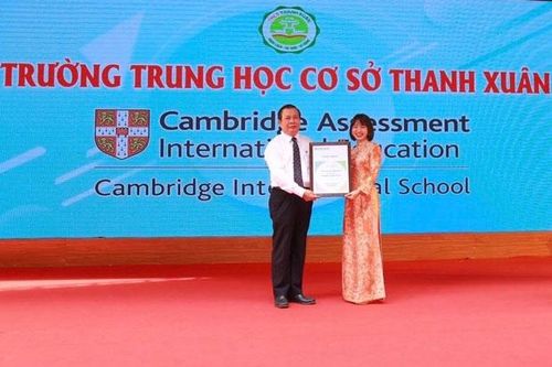 Trường Trung học cơ sở Thanh Xuân gia nhập mạng lưới Trường Cambridge