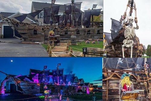 Ông bố dành cả năm làm tàu cướp biển Halloween 'cực chất' tặng con gái