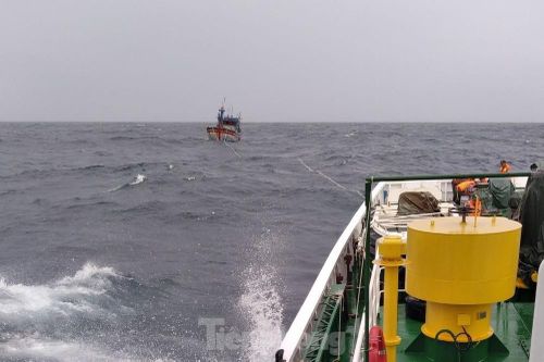 Thêm 2 tàu kiểm ngư chi viện tìm kiếm 26 ngư dân mất tích ở vùng biển Khánh Hòa