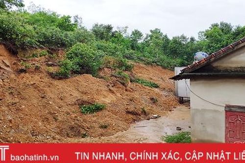 Nguy cơ sạt lở đất, các huyện miền núi Hà Tĩnh lên phương án sơ tán gần 5.800 người dân