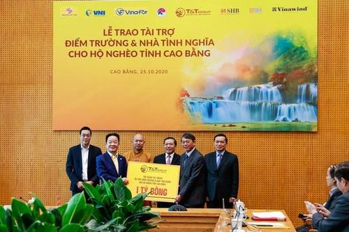 5 tỷ đồng xây điểm trường và nhà tình nghĩa cho người nghèo tỉnh Cao Bằng