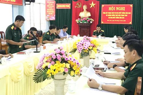 Cụm thi đua phía Nam lực lượng vũ trang tỉnh tổng kết phong trào thi đua quyết thắng năm 2020