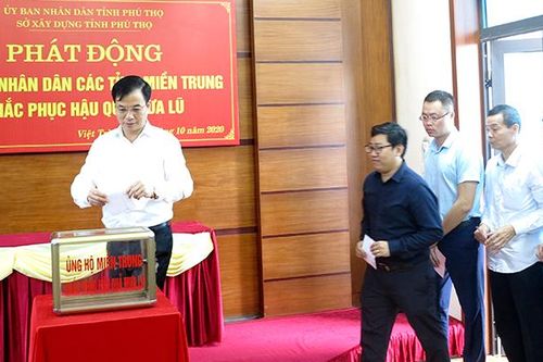 Sở Xây dựng: Ủng hộ đồng bào miền Trung