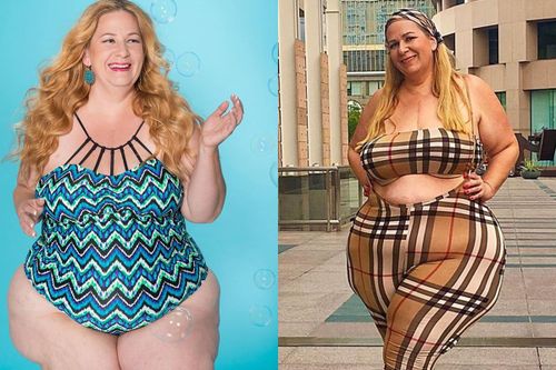 Người mẫu ngoại cỡ không ngại mặc bikini, đồ bó sát
