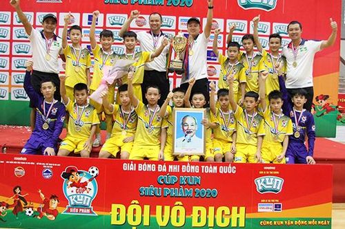 U11 SLNA lần thứ 6 vô địch BĐ Nhi đồng toàn quốc