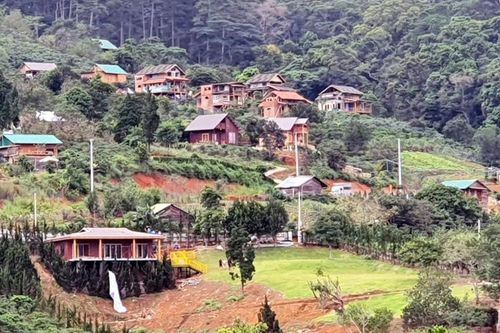 Làng biệt thự xây dựng không phép trên đất rừng