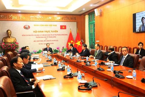 Hội đàm trực tuyến với nhóm ba tổ chức tài chính của Nhật Bản, Hoa Kỳ, Australia