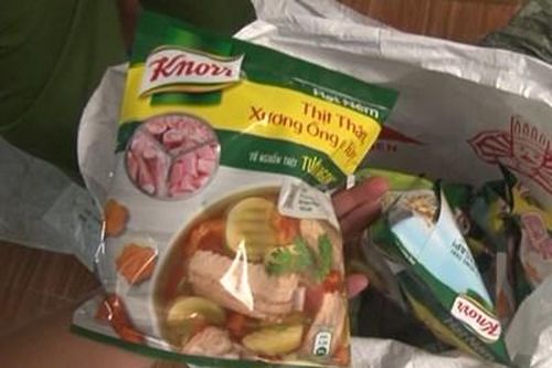 Thu giữ gần 2,7 tấn hạt nêm, bột ngọt không rõ nguồn gốc