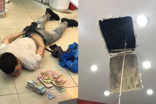 Bắt tên trộm khoét trần, đu dây vào cửa hàng lấy trộm 120 triệu đồng