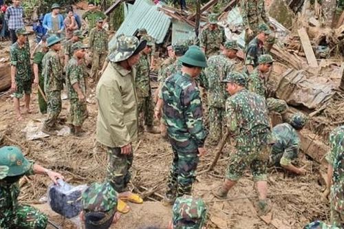 50 người còn mất tích do mưa lũ, bão số 9