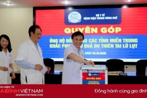 Bệnh viện Trung ương Huế phát động quyên góp ủng hộ đồng bào miền Trung