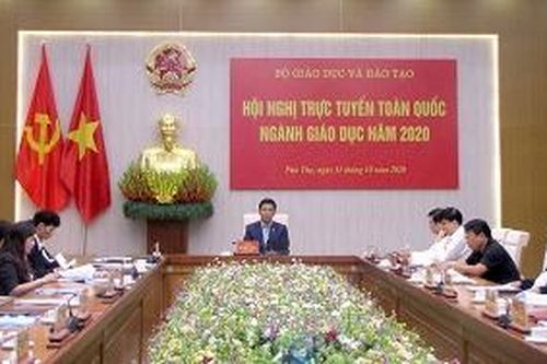 Hội nghị trực tuyến toàn quốc ngành giáo dục năm 2020