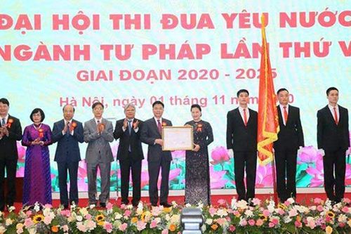 Chủ tịch Quốc hội Nguyễn Thị Kim Ngân dự Đại hội thi đua yêu nước ngành Tư pháp