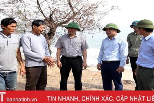 Đảm bảo an toàn cho người dân tại các khu vực sạt lở ở TX Kỳ Anh