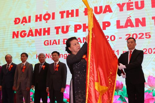 Hình ảnh Đại hội Thi đua yêu nước ngành Tư pháp lần thứ V