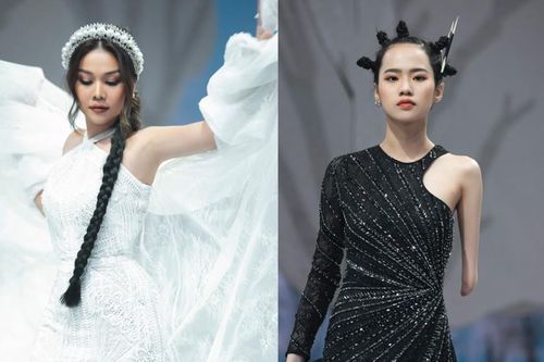 Siêu mẫu Thanh Hằng, model khuyết tay Hà Phương hóa 'thiên thần' quyền lực trên sàn diễn