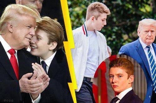 'Hoàng tử Nhà Trắng' Barron Trump gây bão với chiều cao hơn 2m, 14 tuổi trổ mã tài tử