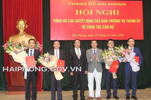 Hải Phòng điều động, bổ nhiệm nhiều cán bộ Thành ủy